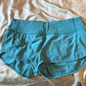 Lululemon Athletica Teal Athletic Shorts